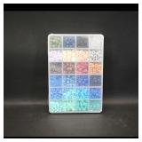 Assorted Craft Beads in Organizer Box