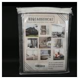 KEQIAOSUOCAI Charcoal Greyout Curtains 50x96