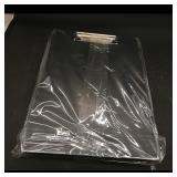 Set of 2 Black Clipboards with Metal Clip