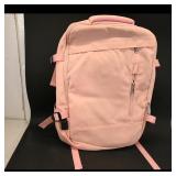 Pink Backpack with Multiple Compartments