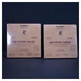 Katbite Air Fryer Liners, Unbleached, 50 Sheets