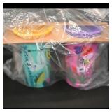 Set of Colorful Plastic Cups