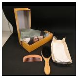 Premium Boar Bristle Hairbrush Set with Headband
