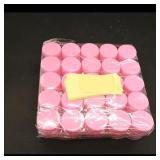 Set of Pink Plastic Containers