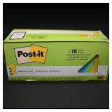 Post-it Cabinet Pack Dispenser Notes, 18 Pads
