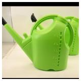 Set of 2 Green Watering Cans