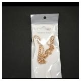 Stainless Steel Necklace, Gold Tone