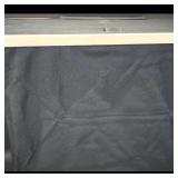 Black Fabric Storage Organizer with Wooden Shelves