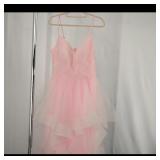 Pink Layered Tulle Dress