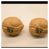 Pair of Handmade Walnut Trinket Boxes with...