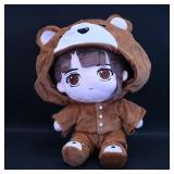 Plush Doll in Bear Costume