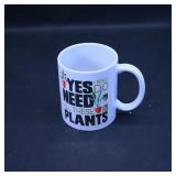 Plant-Themed Ceramic Mug