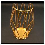 Gold Wire Candle Holder
