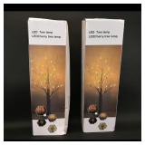 LED Cherry Tree Lamp Set
