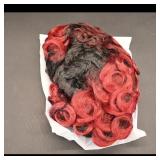 Curly Red and Black Wig