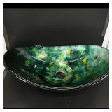 Decorative Glass Vessel Sink with Faucet Hose
