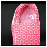 Pink Heart Patterned Long Backpack