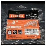 Eletoo Heavy Duty Zip Ties 8" 1300PCS