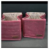 della Q Cubbies Needle Cases, Red (Pair)