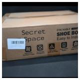 Secret Space Stackable Shoe Box 12 Pack, White