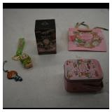 Baby Bunny Basket and Labubu Keychain, Pop Mart...