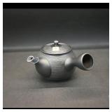Japanese Kyusu Side-Handle Teapot ï¿½ Black Ceramic