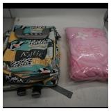 Kylie Kids Backpack ï¿½ Patchwork Cow Print