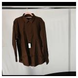 Men's Long-Sleeve Button-Up Shirt ï¿½ Brown