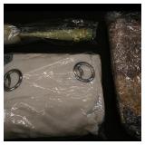 Assortment: White Polyester Shower Curtain, Bee...