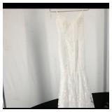 White Lace Floor-Length Wedding Gown ï¿½ Strap...