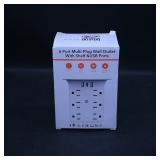 6 Port Multi-Plug Wall Outlet With Shelf & USB...