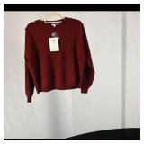 Mango Women's Sweater S ï¿½ Burgundy
