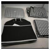 Houndstooth Foldable Storage Bags &...