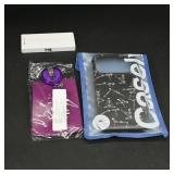 Casely inq iPhone 14 Case & Purple Accessory Pouch