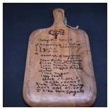 Wood Paddle Cutting/Serving Board with...