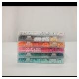 Assortment of Seed Beads in Stackable Plastic...