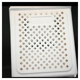 White Folding Plastic Basket on Wheels