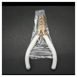 Flat-Nose Pliers with White Plastic Handles ï¿½...