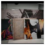 Assortment of 4 Framed Canvas Prints ï¿½ Tiger,...