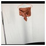 Brown Tie-Front Bandeau Top ï¿½ Womenï¿½s