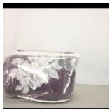 Purple Floral Quilted Comforter Set ï¿½ Packaged