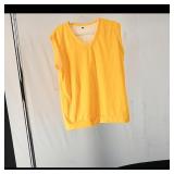 Sleeveless V-Neck Knit Top ï¿½ Yellow