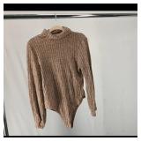 Ribbed Knit Long-Sleeve Bodysuit ï¿½ Beige/Camel