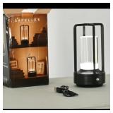 SAFELLES Acrylic Crystal Table Lamp ï¿½ Black