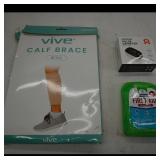 vive Calf Brace (Beige) + First Aid Travel Kit...