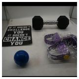 Assortment of Fitness Items with South Texas...