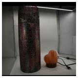 Pierced Metal Tall Cylindrical Votive Vase &...