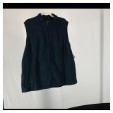 Navy Fleece Zip Front Vest ï¿½ Brand Not Visible