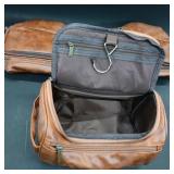 Set of 3 Brown Travel Toiletry Bags