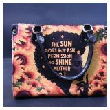 Sunflower Quote Satchel ï¿½ Printed Quote Design